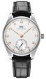 IWC Portugieser Automatic Stainless Steel Silver-Tone Dial Black Leather Strap Mens Watch IW358303 Online