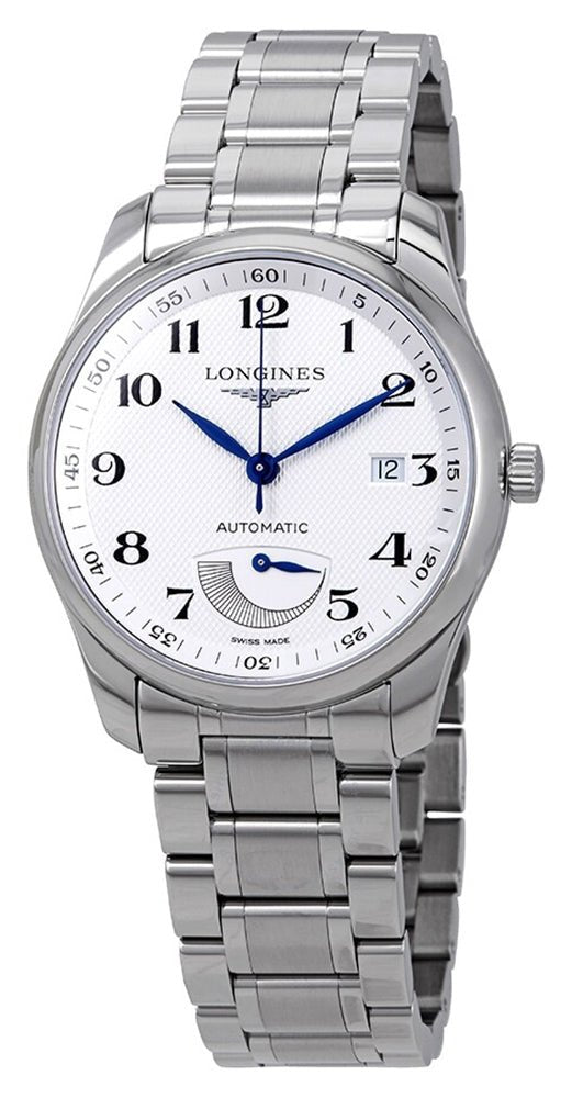 Longines Master Collection Power Reserve Automatic Stainless Steel Silver Dial Date Mens Watch L2.908.4.78.6 on Sale