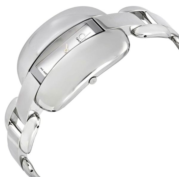 Calvin Klein Treasure Stainless Steel Bracelet Silver Dial Quartz Womens Watch K2E23138 Hot on Sale