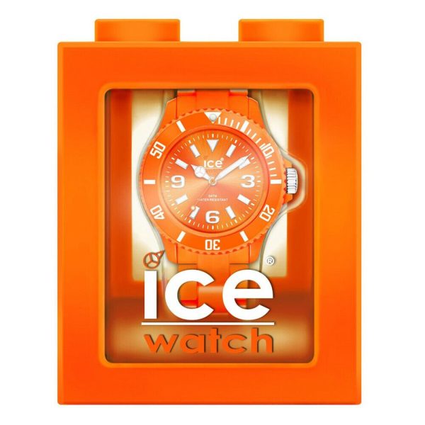 Ice-Watch Classic Solid Polyamide Unisex Orange Watch Quartz CS.OE.U.P.10 Hot on Sale