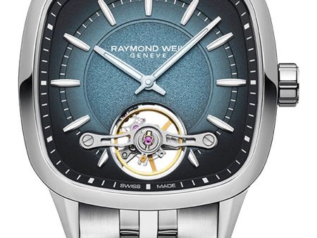 Raymond Weil Freelancer Automatic Stainless Steel Square Blue Dial Mens Watch 2790-ST-50051 Online