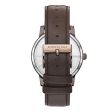 Kenneth Cole New York Men s TRANSPARENCY Stainless Steel Quartz Leather Strap, Brown, 21.4 Casual Watch (Model: KC50560003) Discount