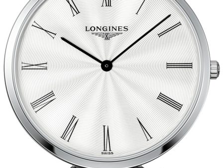 Longines La Grande Classique Midsize 36mm Quartz Silver Dial Black Leather Mens Watch L4.755.4.71.2 Supply