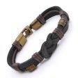 Authentic Tribal Leather Wristband Surf Black Mens Bracelet Online