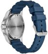 Victorinox Swiss Army INOX Stainless Steel Mens Watch Calendar Blue Rubber Strap 241688.1 on Sale