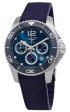 Longines HydroConquest Automatic Chronograph Stainless Steel Blue Dial Blue Rubber Strap Date Divers Mens Watch L3.883.4.96.9 Online