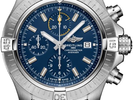 Breitling Avenger Automatic Chronograph Stainless Steel Blue Dial Date Divers Mens Watch A13317101C1A1 Cheap