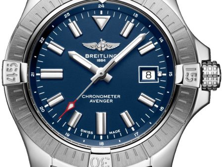 Breitling Avenger Automatic Stainless Steel Blue Dial Date Divers Mens Watch A17318101C1A1 Fashion