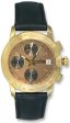 Condor Automatic Chronograph Tachymetre Scale 18k Gold Mens Strap Watch Date 18kt Hot on Sale