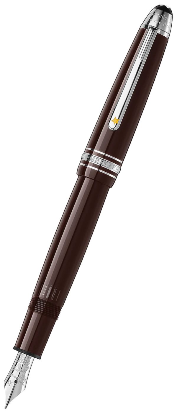 Montblanc Meisterstuck Le Petit Prince and Aviator LeGrand Fountain Pen Special Edition Medium Nib Brown Resin 119660 Online now