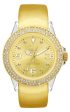 Ice-Watch Stone Tycoon Swarovski Crystals Clear Polyamide & Gold Plated Unisex Strap Watch ST.GG.U.L.10 Cheap