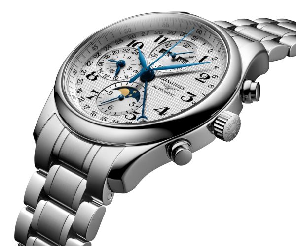 Longines Master Collection Automatic Chronograph Stainless Steel Silver Dial Day Date Month Moonphase Mens Watch L2.773.4.78.6 Online now