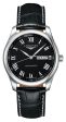 Longines Master Collection Automatic Stainless Steel Black Dial Black Leather Strap Day Date Mens Watch L2.755.4.51.7 Fashion