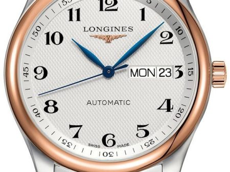 Longines Master Collection Automatic Stainless Steel and Rose Gold Silver Dial Day-Date Mens Watch L2.755.5.79.7 Online