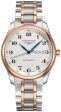 Longines Master Collection Automatic Stainless Steel and Rose Gold Silver Dial Day-Date Mens Watch L2.755.5.79.7 Online