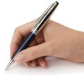 Montblanc Meisterstuck Solitaire Doue Blue Hour Classique Ballpoint Pen 112895 For Cheap