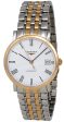 Longines Elegant Collection Automatic Steel & 18k Rose Gold Plated Mens Watch L4.809.5.11.7 Sale