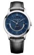 Baume & Mercier Classima Automatic GMT Steel Blue Dial Date Black Leather Strap Mens Watch M0A10482 Online