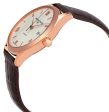 Frederique Constant Classics Index Automatic Rose Gold Tone Steel Silver Dial Date Brown Leather Strap Mens Watch FC-303MV5B4 Fashion