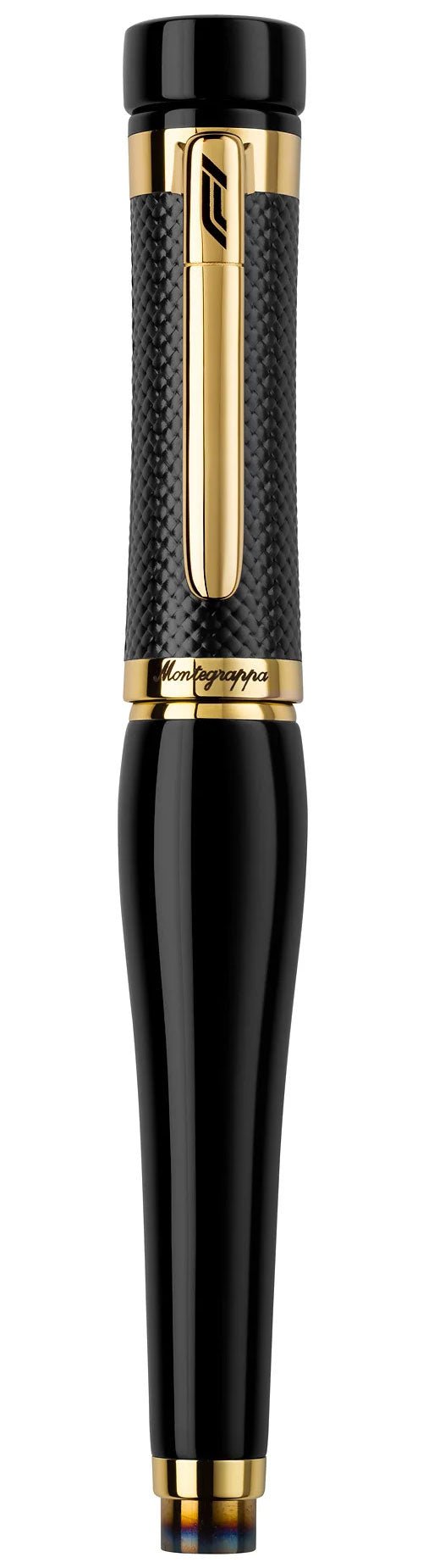 Limited Edition Montegrappa F1 Speed Podium Black Fine Nib Yellow Gold Black Fountain Pen ISS1L2BC For Discount