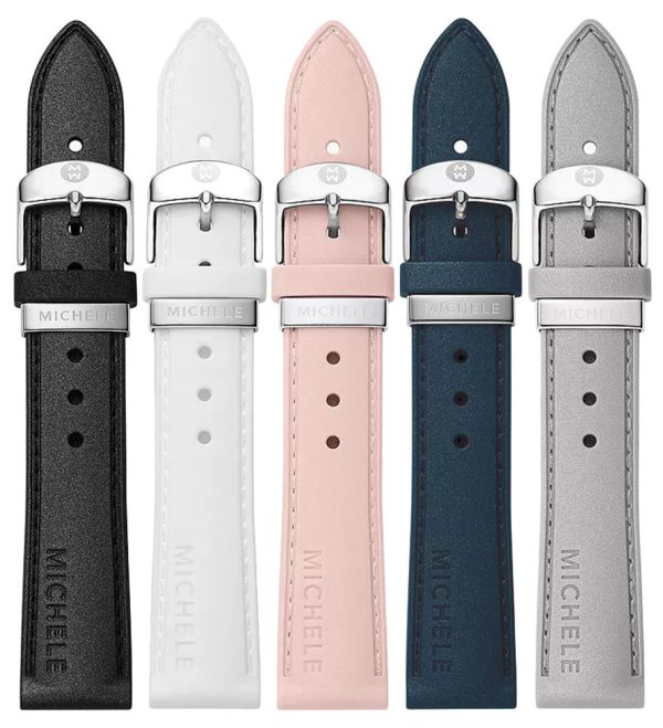 Michele 16mm Pearlized Silicone Interchangeable Strap Gift Set - Luxe Neutrals MS16S01SET Hot on Sale