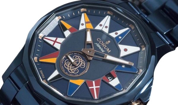 Limited Edition Corum Admiral Legend x The Cabinet of Curiosities of Thomas Erber for the Hotel de Crillon Automatic Blue PVD Blue Dial Date Mens Watch 395.104.98 V733 HC50 For Discount