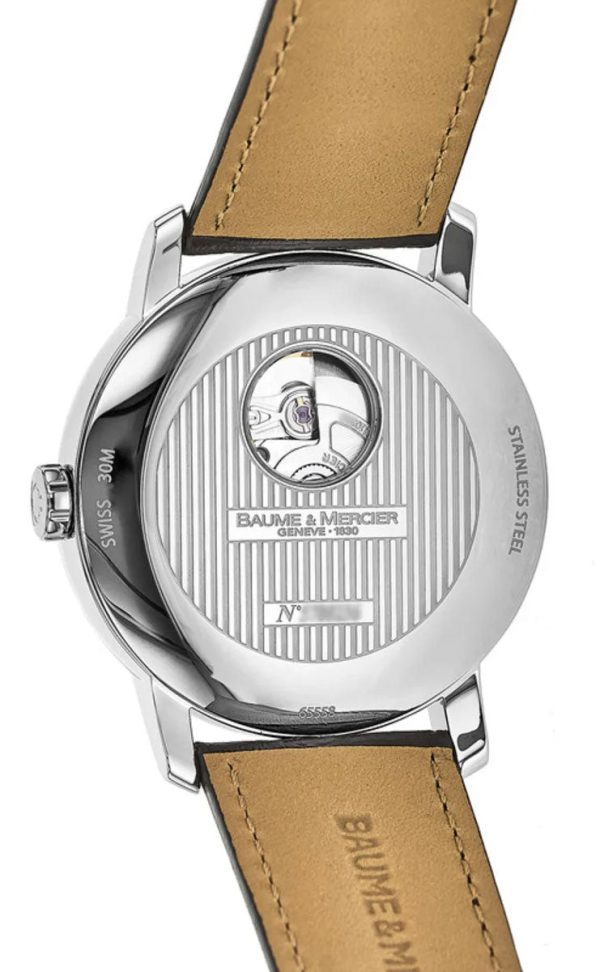 Baume & Mercier Classima Automatic Silver Dial Brown Leather Strap Mens Watch M0A8688 For Discount