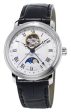 Frederique Constant Classics Heart Beat Moonphase Automatic Silver Dial Black Leather Strap Mens Watch FC-335MC4P6 Discount