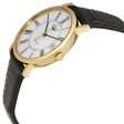 Longines Presence Automatic 18K Yellow Gold White Dial Black Leather Strap Date Mens Watch L4.778.6.11.0 Cheap