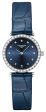 Longines La Grand Classique Stainless Steel Blue Dial Blue Leather Strap Diamonds Quartz Womens Watch L4.341.0.97.2 Hot on Sale