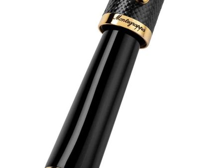 Limited Edition Montegrappa F1 Speed Podium Black Extra Fine Nib Yellow Gold Black Fountain Pen ISS1L1BC on Sale