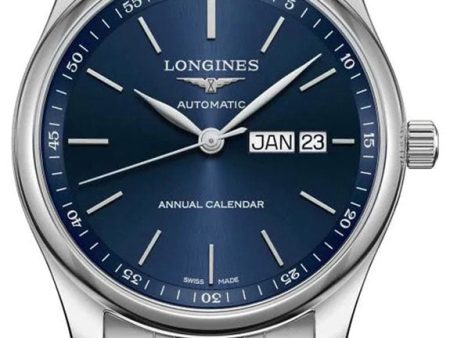 Longines Master Collection Automatic Stainless Steel Blue Dial Date Month Mens Watch L2.910.4.92.6 Cheap