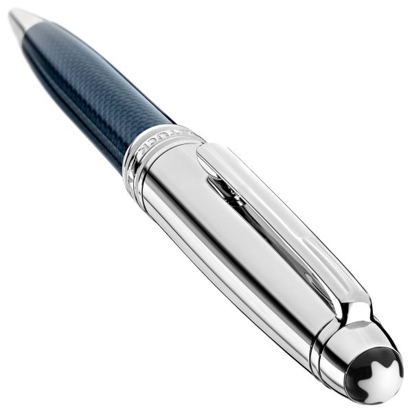 Montblanc Meisterstuck Solitaire Doue Blue Hour Classique Ballpoint Pen 112895 For Cheap