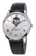 Frederique Constant Classics Heart Beat Automatic Silver Dial Black Leather Strap Mens Watch FC-310MS5B6 on Sale