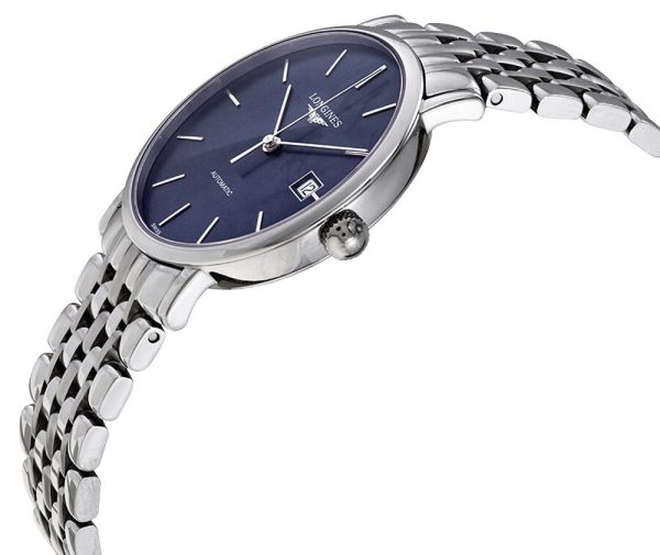 Longines Elegant Automatic Stainless Steel Blue Dial Date Mens Watch L4.810.4.92.6 Supply