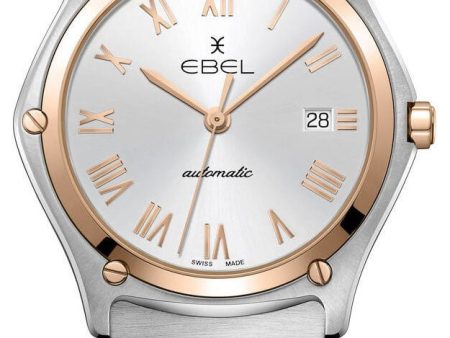 Ebel Sport Classic Automatic Two-Tone 18k Rose Gold and Steel Silver Dial Date Mens Watch 1216432 Online