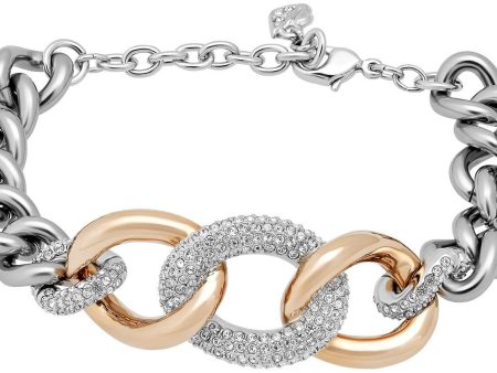 Swarovski Bound Crystal Pavé Chain Stainless Steel Link Bracelet for Women 5106536 Online now