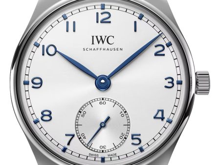 IWC Portugieser Automatic Stainless Steel Silver Dial Mens Watch IW358312 For Sale