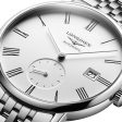 Longines Elegant Automatic Stainless Steel White Dial Date Unisex Watch L4.812.4.11.6 Online now