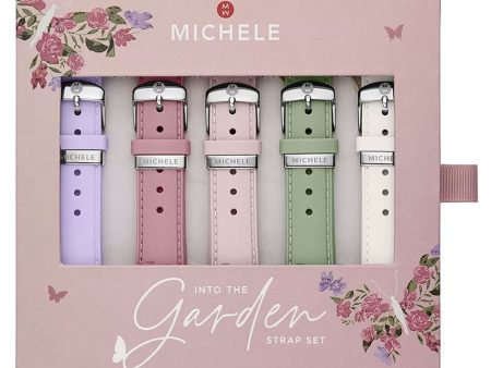 Michele 16mm Pearlized Silicone Interchangeable Strap Gift Set - Into the Garden MS16S02SET Cheap