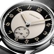 Longines Heritage Classic Tuxedo Automatic Black & Silver Dial Black Leather Strap Mens Watch L2.330.4.93.0 Cheap