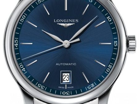 Longines Master Collection Automatic Stainless Steel Blue Dial Date Mens Watch L2.628.4.92.6 Hot on Sale