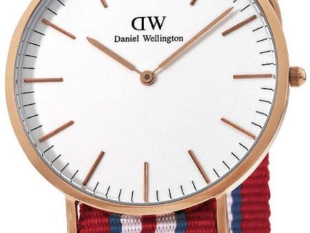 Daniel Wellington Classic Exeter White Dial Nato Strap Mens Watch 0112DW Hot on Sale