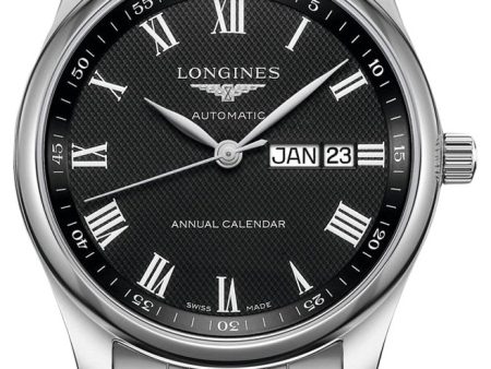 Longines Master Collection Automatic Stainless Steel Black Dial Date Month Mens Watch L2.910.4.51.6 Online