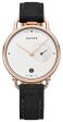 Baume & Mercier Baume Rose Gold PVD Silver Dial Black Cotton Strap Date Quartz Mens Watch M0A10687 For Discount