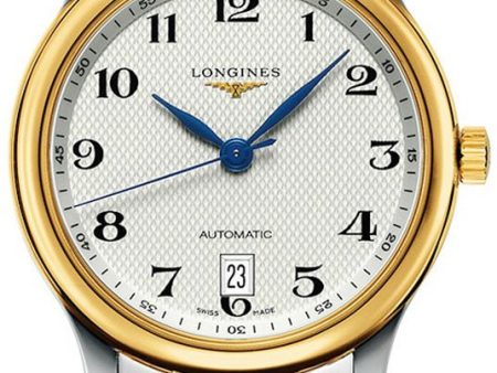 Longines Master Collection Automatic 18k Yellow Gold and Steel Silver Dial Date Mens Watch L2.628.5.78.7 Discount