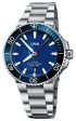 Limited Edition Oris Aquis Sun Wukong Automatic Stainless Steel Blue Dial Date Divers Mens Watch 733 7766 4185-Set Online now