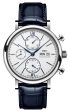 IWC Portofino Automatic Chronograph Stainless Steel Silver Dial Blue Leather Strap Day Date Mens Watch IW391037 Online now